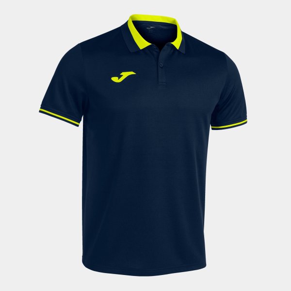 JOMA CHAMPIONSHIP VI RÖVID UJJÚ PÓLÓ SÖTÉTKÉK FLUOR SÁRGA