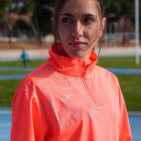 JOMA ELITE VIII NŐI PULÓVER FLUOR CORAL