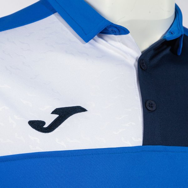 JOMA CREW V SHORT SLEEVE POLO KÉK SÖTÉTKÉK FEHÉR