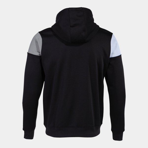 JOMA CREW V ZIP-UPKAPUCNIS PULÓVER FEKETE GREY FEHÉR